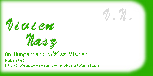 vivien nasz business card